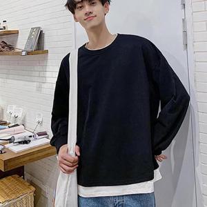 LEA-B147 오버핏 라운드넥 무지티