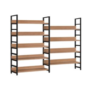 레아 조합형 5단1600 B 철제책장 오크