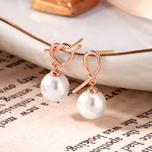 골드팡 14k 러브노트펄 귀걸이