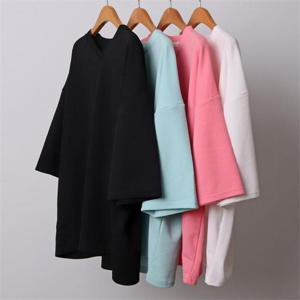 빅사이즈사랑해요 G603L207 컬러겹브이넥7부티 IL