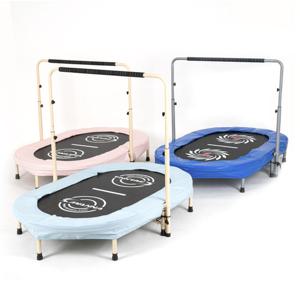 [무배]아이워너 2인용 타원형 트램폴린 블루 유산소 다이어트 요가 필라테스 어린이 놀이 방방