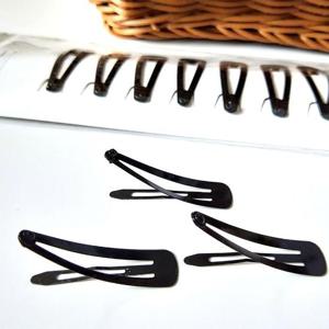 검정 똑딱핀 헤어 머리 똑딱이 삔 12개입 DD-11748