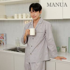 마누아 60수 고밀도 파자마세트 허브 남자잠옷 1927