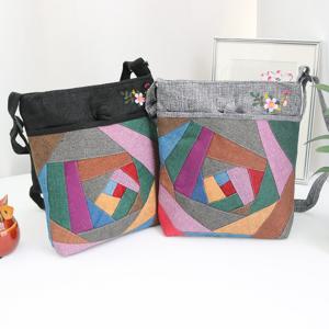 [박씨상방] 고급 면조각보 손잡이 가방