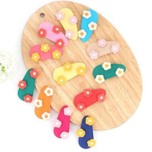 [아랑로랑] 트리플자수플라워 똑딱핀 4종세트