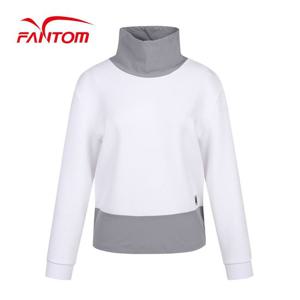 [팬텀] 여성 로고 테잎 하이넥 긴팔 티셔츠