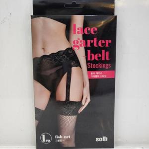 솔브 sh06 레이스 벨트 그물 망사 스타킹 SAC9758