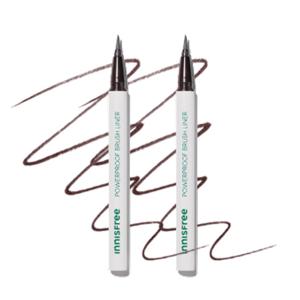 이니스프리 파워프루프 브러시 라이너 2호 브라운 0.6g 2개