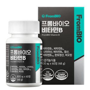 프롬바이오 비타민B 200 60정x1병/2개월 비오틴 엽산