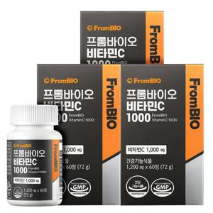 프롬바이오 비타민C 1000 60정x3병/6개월 항산화