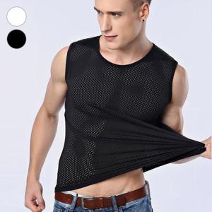 남자런닝 쿨맥스 아이스 메쉬 여름런님 남성이너 깔끔