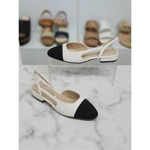 한슈 세이브존01 라운드 투톤 사이드 오픈 슬링백 샌들 3cm HS325279kr