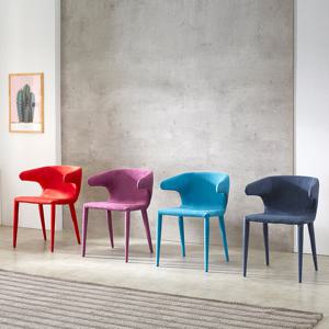 스코나 라임스 아쿠아텍스 패브릭 식탁 의자 카페체어