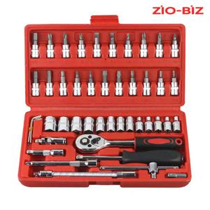 복스 공구 세트 46종+휴대용 케이스 레드/임팩 복스알 라쳇렌치