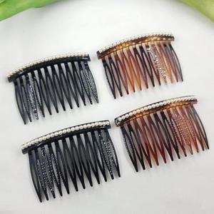 줄줄이 진주 올림머리 헤어 빗핀 머리핀