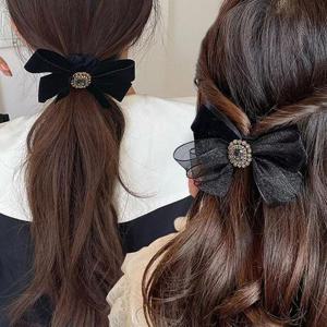 [잇백잇슈] 리본머리끈헤어핀세트 클래식 데일리패션