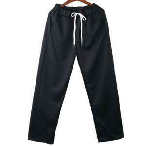 여성 트레이닝 패셔너블 홈웨어 일자핏 트랙바지 블랙
