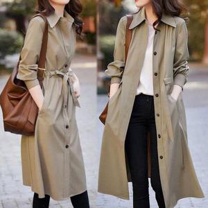 [잇백잇슈] 기본심플셔츠형롱코트 출퇴근 간절기 외출