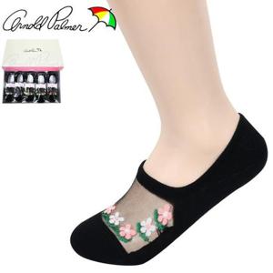 아놀드파마 발등망사 숙녀 모노 꽃패턴 덧신