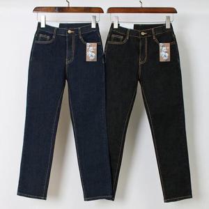 빅사이즈사랑해요 Q063L401 기모밴딩울기모데님팬츠 CA