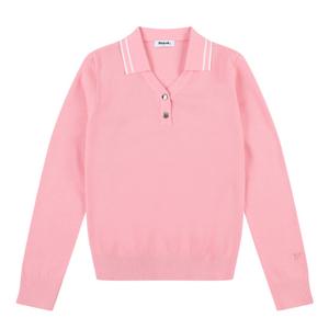 [볼빅어패럴] 여성 골프 Y에리 긴팔 스웨터 VLKTO201_PE