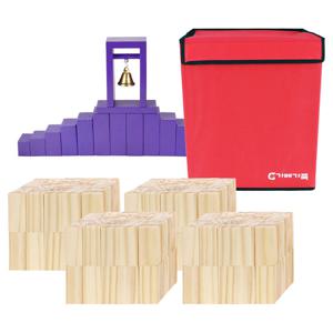 (가베가족)KS0104 큰솔스토밍 원목도미노 416p+보관함