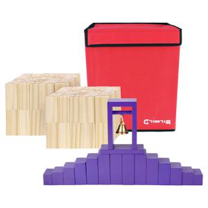 (가베가족)KS0103 큰솔스토밍 원목도미노 216p+보관함