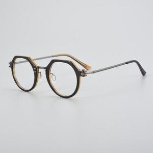 WB-07180 뿔테 안경테 4종 초경량  티타늄 아세테이트