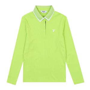 [볼빅어패럴] 여성 골프 골지 긴팔 폴로 티셔츠 VLTSN201_LE