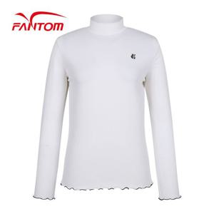 [팬텀] 여성 골지 하이넥 긴팔 이너 티셔츠
