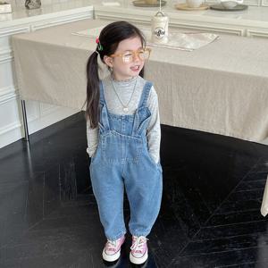 [베이비맥스] 토끼 귀달이 데님 멜빵 팬츠 R10781