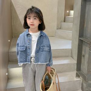 [베이비맥스] 컷팅 크롭 데님 자켓 R10744