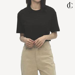 엘케이트 여자 반팔티 라운드넥 20수 코튼 면티셔츠 LHZ009