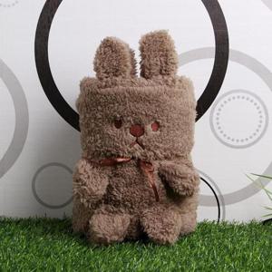 큐티 캐릭터담요(100x60cm) 기모 동물담요