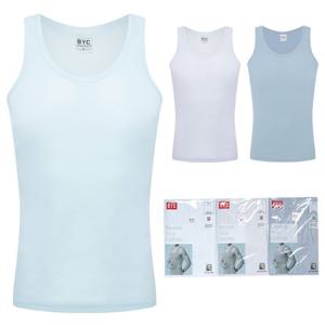 BYC 남자골런닝 순면 골지 슬림핏 유색 런닝구 민소매 메리야스