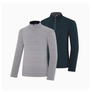 [콜핑]LD18 남자 가을 멜란지 기모 집업등산티셔츠  KUT4557M