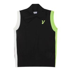 [볼빅어패럴] 여성 골프 에리 리본 니트 베스트 VLKVN202_BK