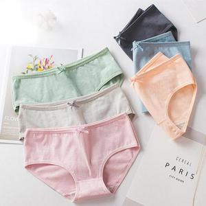 노라인 여성팬티 L_size 여성리본 코튼팬티