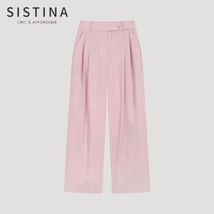 [SISTINA](77size) 라이트 핀턱 스트레이트 팬츠_AWWSLO21750_PI