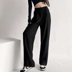 CWBP2053 하이웨스트 와이드 슬랙스 핀턱 와이드 팬츠 기장선택