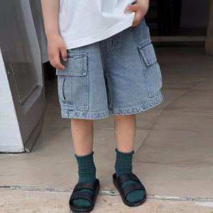 [베이비맥스] 케이 카고 데님 5부 팬츠 R11614