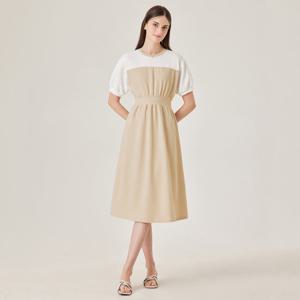 [포커스]포인트배색플레어원피스 PBINF4M6OP3630