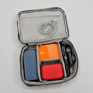 대용량 2단 전자기기 파우치 블랙 여행용파우치 케이블파우치