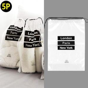 5P 여행용 투명 파우치 캐리어파우치 트래블파우치