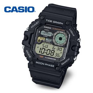 [정품] 카시오 10년배터리 군인시계 WS-1700H-1A 월령 조수 전자