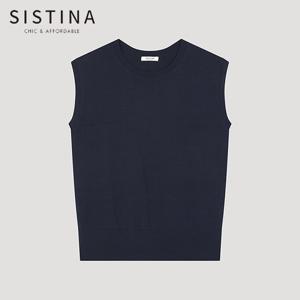 [SISTINA] 인기 레귤러 캡 슬리브 니트_ASKPOO21600_DN