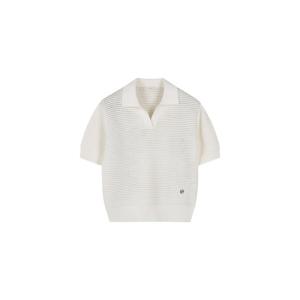 [프로젝트엠]여성 스카시 슬릿 카라 반팔 니트 EPE2ER2500