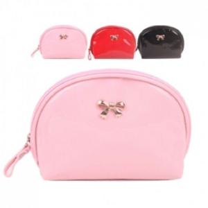 에나멜 리본 파우치 - 3종 PH124