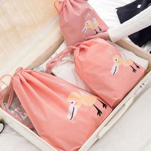 귀여운 애니멀 캐리어 수납 정리 방수 파우치 3종세트