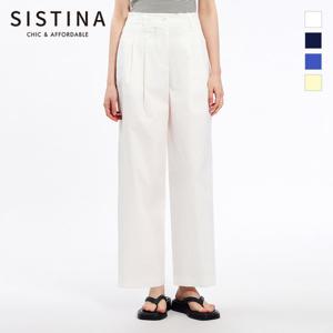 [SISTINA] 인기 투턱 컬러 스트레이트 팬츠_AWWSLO21110
